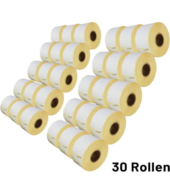 Lot 3 rouleaux étiquettes DYMO 99012 compatibles BLANC labels writer rolls 