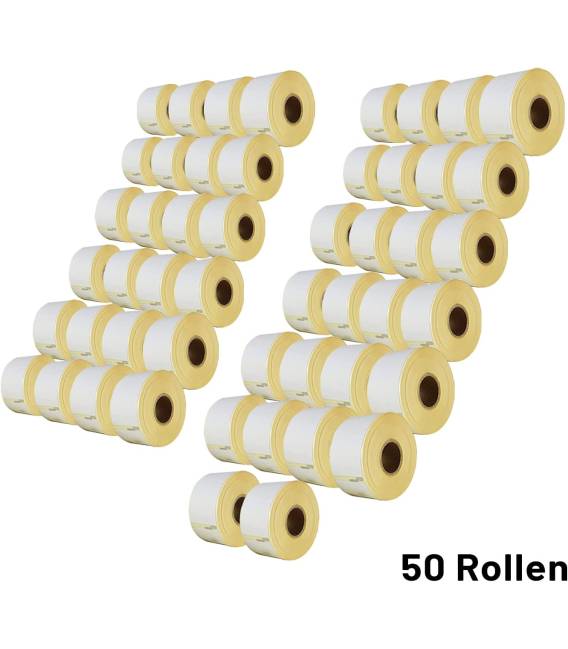 Lot 50 rouleaux etiquettes seiko DYMO 99010 compatibles labels writer roll 28mm X 89mm
