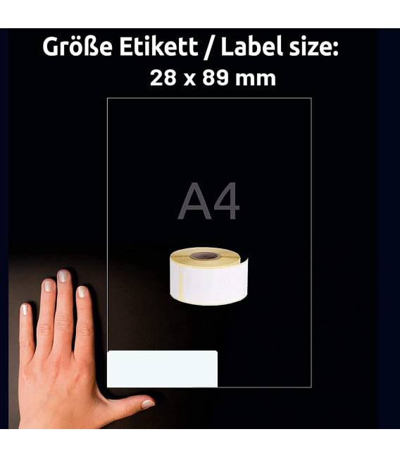 Lot 3 rouleaux étiquettes DYMO 99012 compatibles BLANC labels writer rolls 