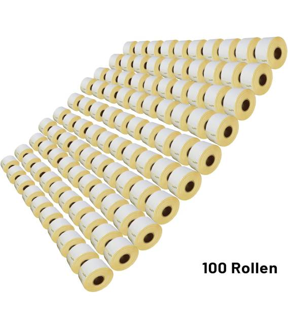 Lot 3 rouleaux étiquettes DYMO 99012 compatibles BLANC labels writer rolls 