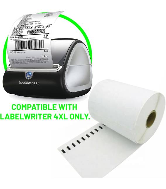 Dymo GRAND LabelWriter Etiquettes 4 XL Rouleau de 220 étiquettes 104 x 159 mm