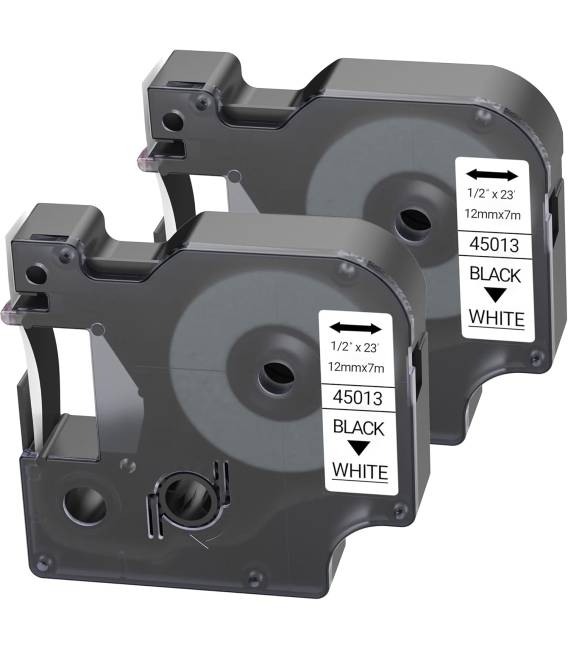45013 Ruban 2x Dymo Rubans d'étiquettes pour Dymo LabelMan