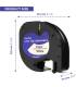 91200 Ruban 1X compatible pour Dymo LetraTag Ruban Plastique 12mm x 4m, Recharge