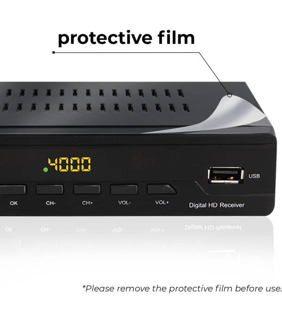LEYF PA-2211 Décodeur TNT, Full HD 1080p, Chaînes gratuites, DVB T2, Tuner TNT