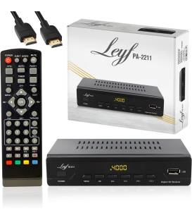 LEYF PA-2211 Décodeur TNT, Full HD 1080p, Chaînes gratuites, DVB T2, Tuner TNT
