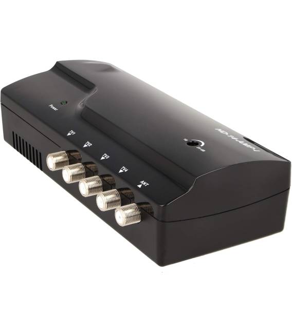 HD-LINE Amplificateur terrestre TNT 4 voies UHF VHF Gain 25dB bfsat.fr