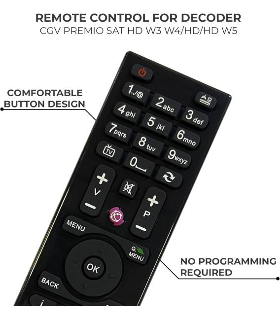 Remote control CGV Premio SAT HD-W3 / HD-W4 / HD-W5
