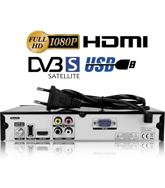 Echosat 20500PLUS HD - Démodulateur satellite chaines HD FTA DVB-S2 HDMI USB PVR