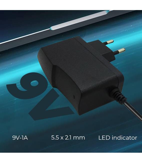ALIMENTATION 9V 1A 5.5X2.1MM jack adaptateur