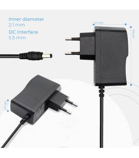 ALIMENTATION 9V 1A 5.5X2.1MM jack adaptateur