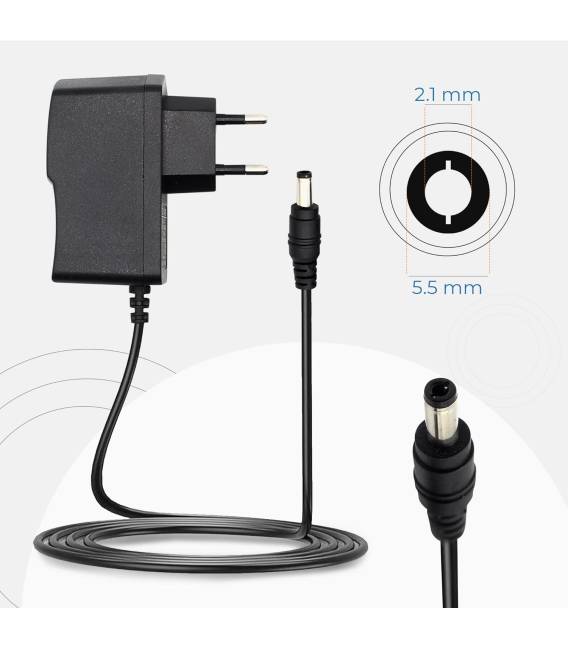 ALIMENTATION 9V 1A 5.5X2.1MM jack adaptateur