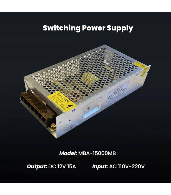 12V 15A adapteur 
