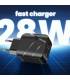 40W NOIR chargeur 1 USB. 1 TYPE C