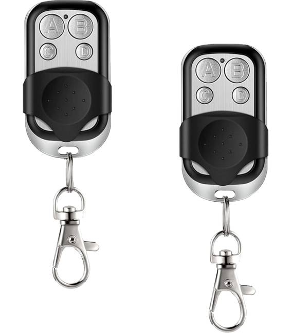 2X Universal remote control 433 MHZ 4 buttons