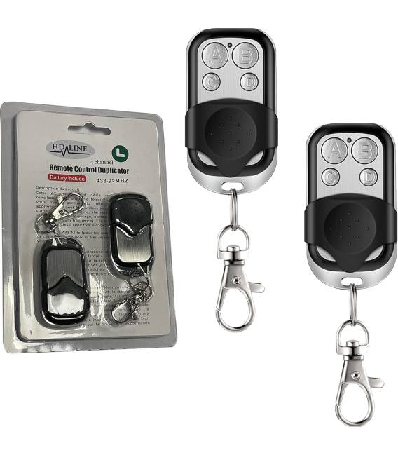 2X Universal remote control 433 MHZ 4 buttons