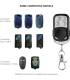 2X Universal remote control 433 MHZ 4 buttons