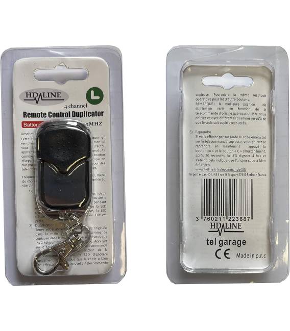 1X Universal Remote Control 433 MHZ Alarm 4 buttons