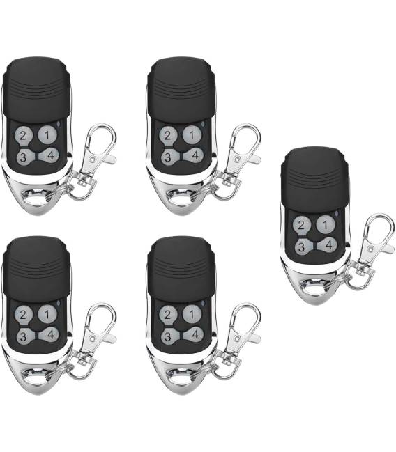 5 xLiftmaster ✓4330E ✓4332E ✓4333E ✓4335E Telecommande Universelle de Portail — Telecommande Garage [ 433,92 Mhz ] — 4 Canal