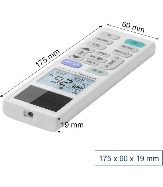 Télécommande universelle climatisation photoélectrique CLM-3399E