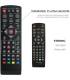 Télécommande universelle 5en1 compatible pour décodeurs TNT Strong Engel Metronic Strom LiveTNT Xoro