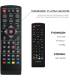 Télécommande universelle 5en1 compatible pour décodeurs TNT Strong Engel Metronic Strom LiveTNT Xoro
