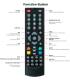 Télécommande 2/1 xoro FTA HD
