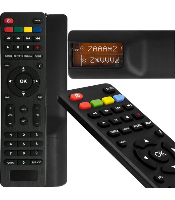 HD-LINE Remote Control for Satellite Receivers FTA - Redline Istar Geant Tiger...