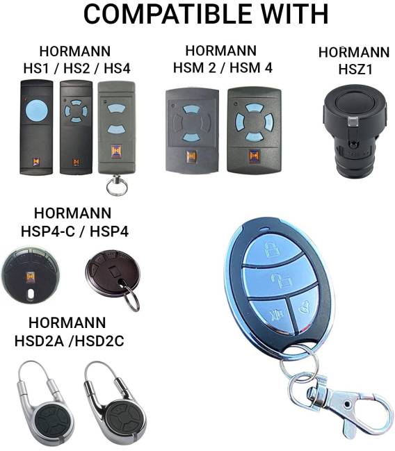 5X telecommande hormann hsm4 / Marantec Type302