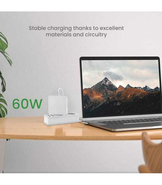 OEM 60W L 16.5V 3.65A Chargeur pour Apple Fiche L Magsafe 1 pour MacBook 13" 15" Alimentation compatible pour nombreux modèles