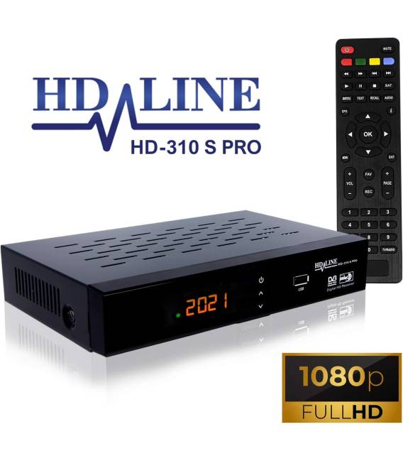 HD-LINE PRO HD-310S PRO - Démodulateur satellite pour chaines HD FTA USB PVR