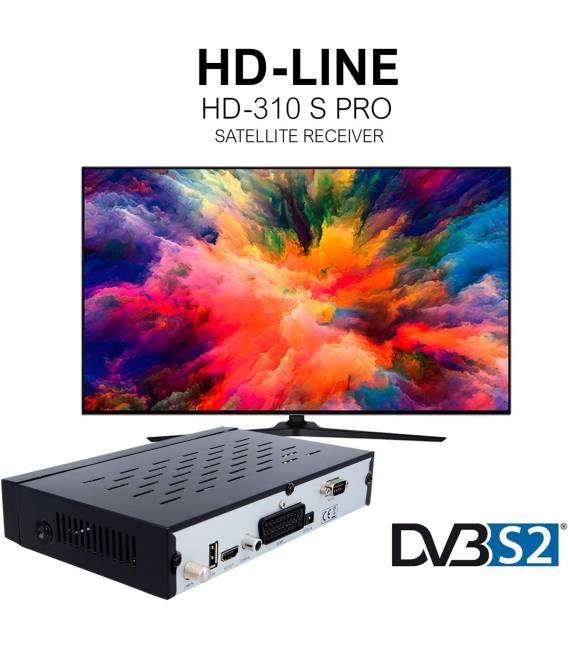 HD-LINE PRO HD-310S PRO - Démodulateur satellite pour chaines HD FTA USB PVR