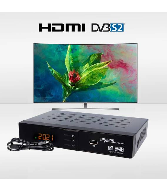 HD-LINE PRO HD-310S PRO - Démodulateur satellite pour chaines HD FTA USB PVR