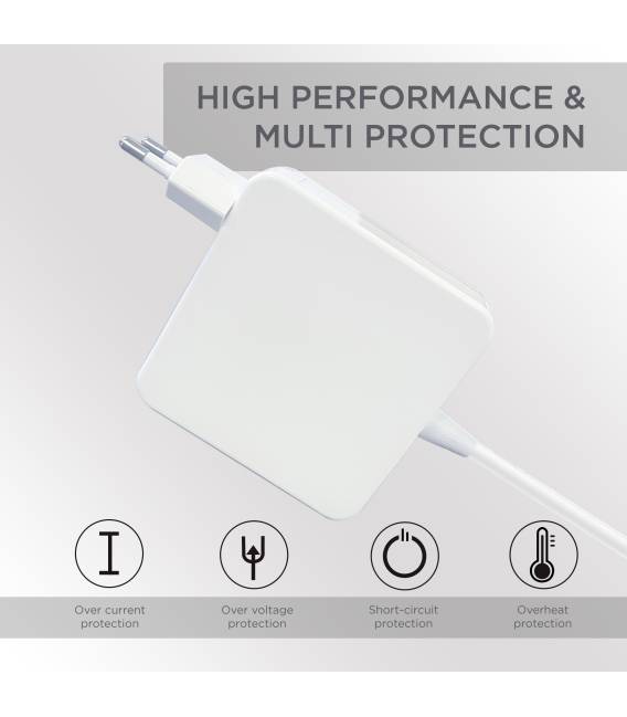 OEM 45W T 14.85V 3.05A Chargeur pour Apple Fiche T Magsafe 2 MacBook 13" 15" Alimentation compatible pour nombreux modèles