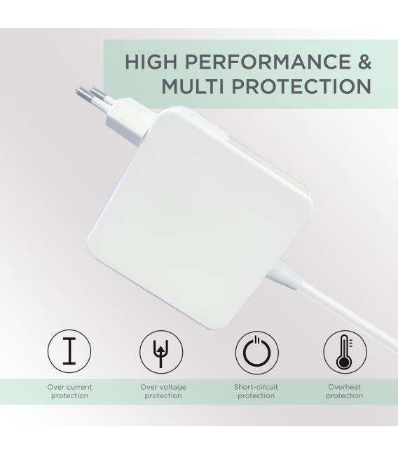 OEM 60W T 16.5V 3.65A Chargeur pour Apple Fiche T Magsafe 2 pour MacBook 13" 15" Alimentation compatible pour nombreux modèles