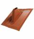 Tuile Malleable en Aluminium Couleur Rouge Brique
