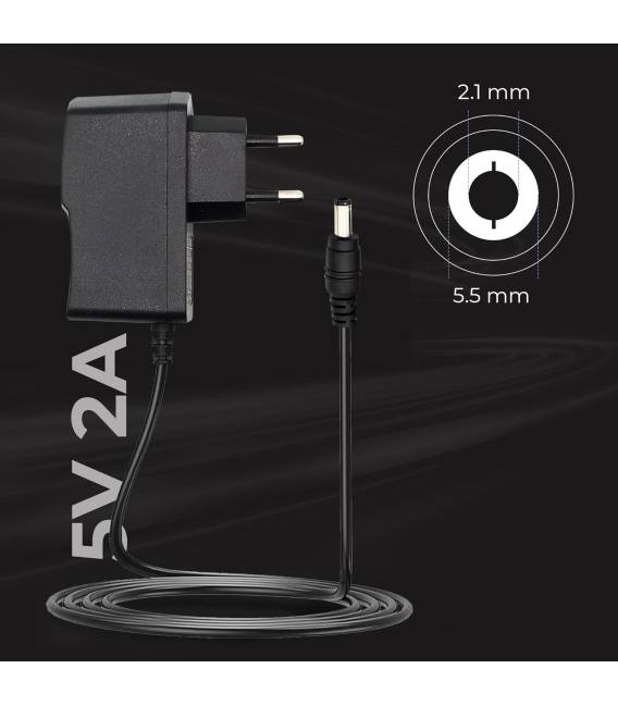 adaptor 5V 2A - 5 mm x 2 mm