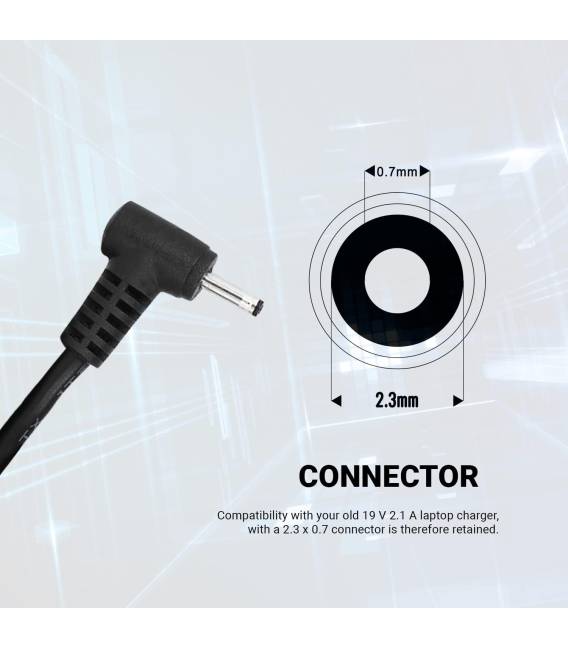 POWER SUPPLY 19V 4.74A - Connector 7.4 x 5 mm