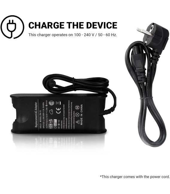 Chargeur de batterie ordinateur portable 19.5V 3.34A - Fiche 7.4 x 5 mm