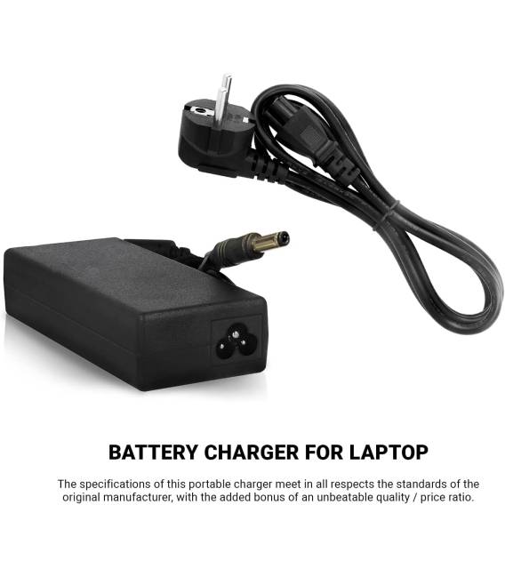 Chargeur de batterie ordinateur portable 19V 3.95A - Fiche 5.52 x 2.5 mm