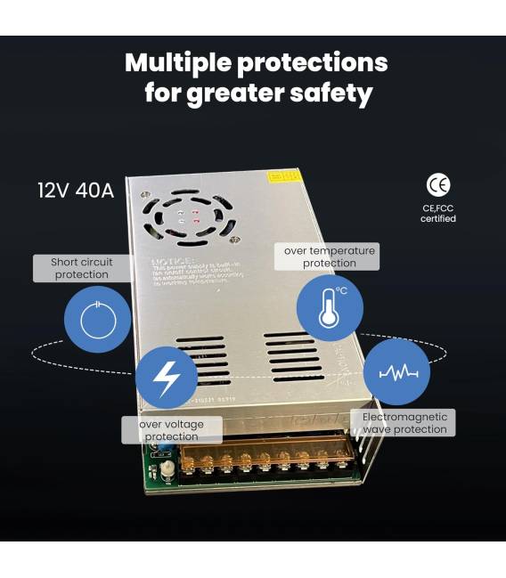 12V 40A ADAPTEUR