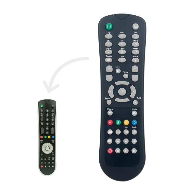 Télécommande de original pour Philips DSR3231T, DSR3031-F, Sat/DTT
