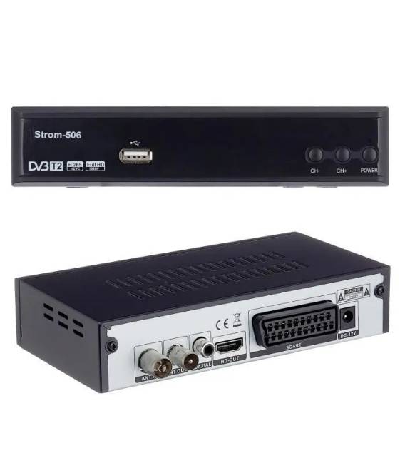 Kit terrestre HD Démodulateur TNT DVB-T2 + mini antenne intérieure HD-930T