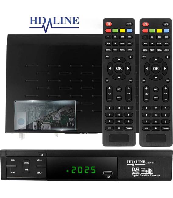Hd-line 20700 TWIN Pro+ HD Démodulateur satellite FTA HD SD 