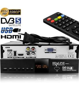 Hd-line 20500 MAX PRO HD -Démodulateur satellite chaines HD FTA DVB-S2 HDMI USB