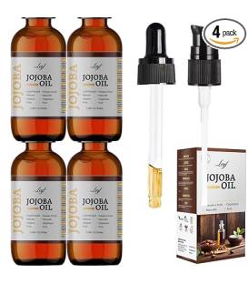 Leyf 4 stück Bio Jojobaöl 100 ml