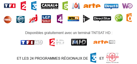 Décodeur TNTSAT HD avec carte d'abonnement - BFSAT - BFSAT